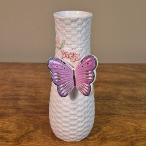 TELEFLORA Vintage Floral And 3D Butterfly Vase